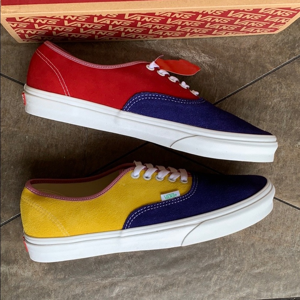 VANS AUTHENTIC SUNSHINE Multi/True White men’s - Picture 2 of 16